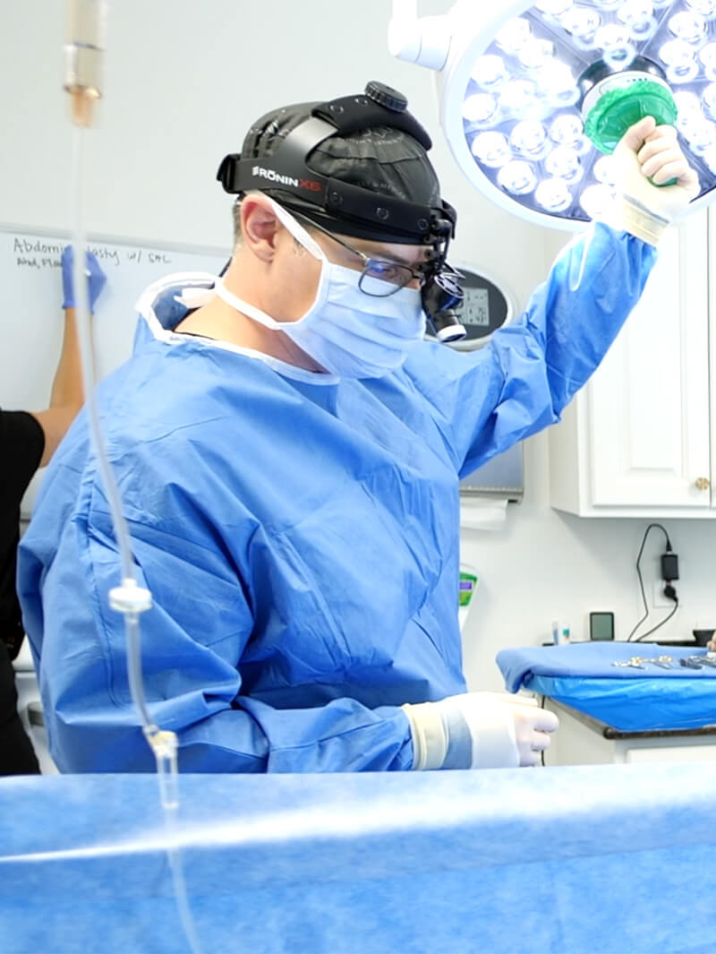 Dr. Charvet in the operating room